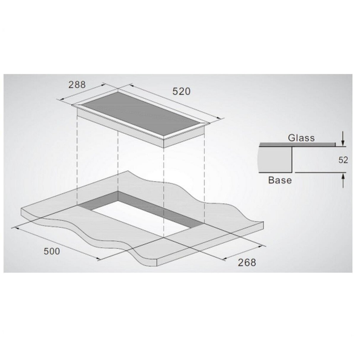 SCHNEIDER Domino vitrocéramique 30cm 2 foyers noir - SDV30S