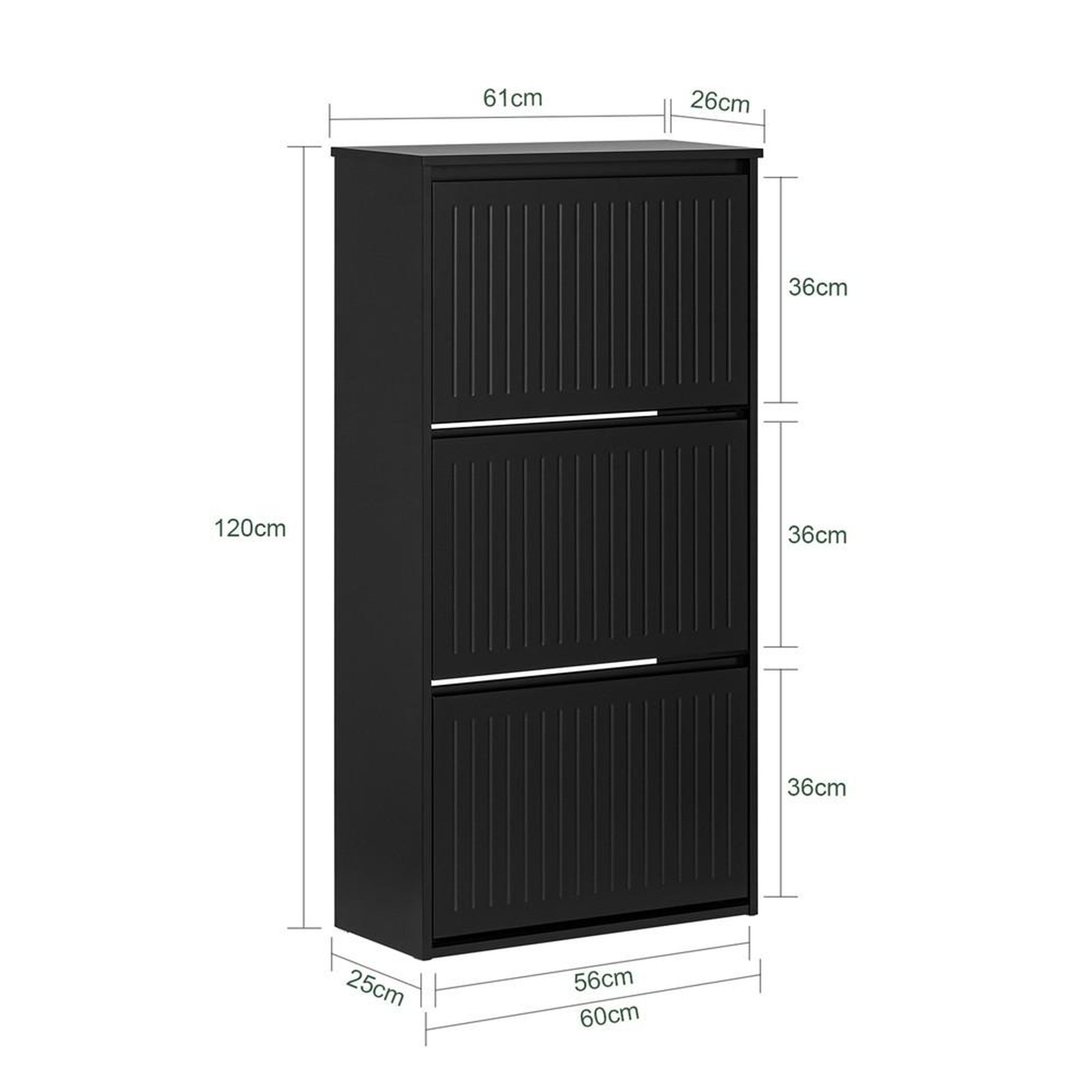 Voir la diapositive 3 : SOBUY SoBuy - Meuble À Chaussures 3 portes - Moderne - FSR165-H