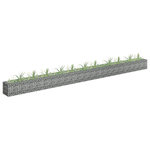 VIDAXL Lit sureleve a gabion Acier galvanise 450x30x30 cm