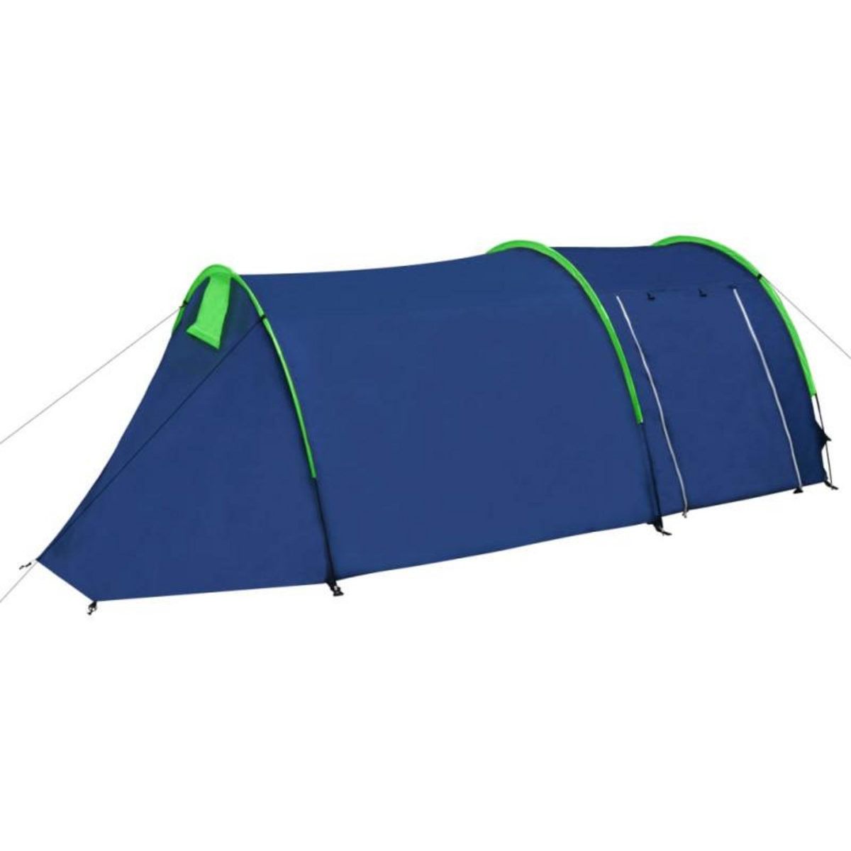 VIDAXL Tente de camping 4 personnes Bleu marine et vert
