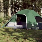 VIDAXL Tente de camping a dome 4 personnes vert impermeable