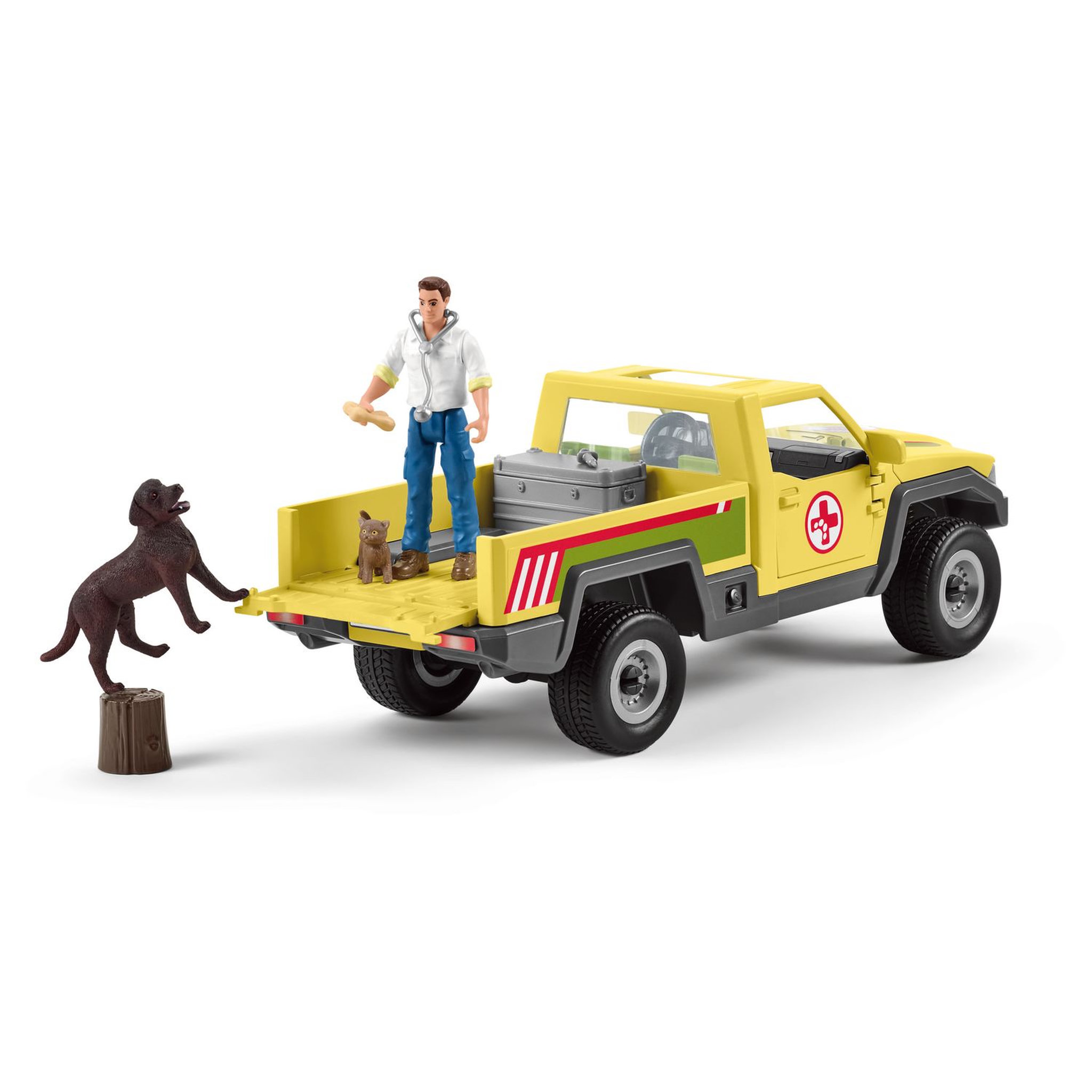 Voir la diapositive 3 : Schleich Visite du vétérinaire à la ferme Farm world