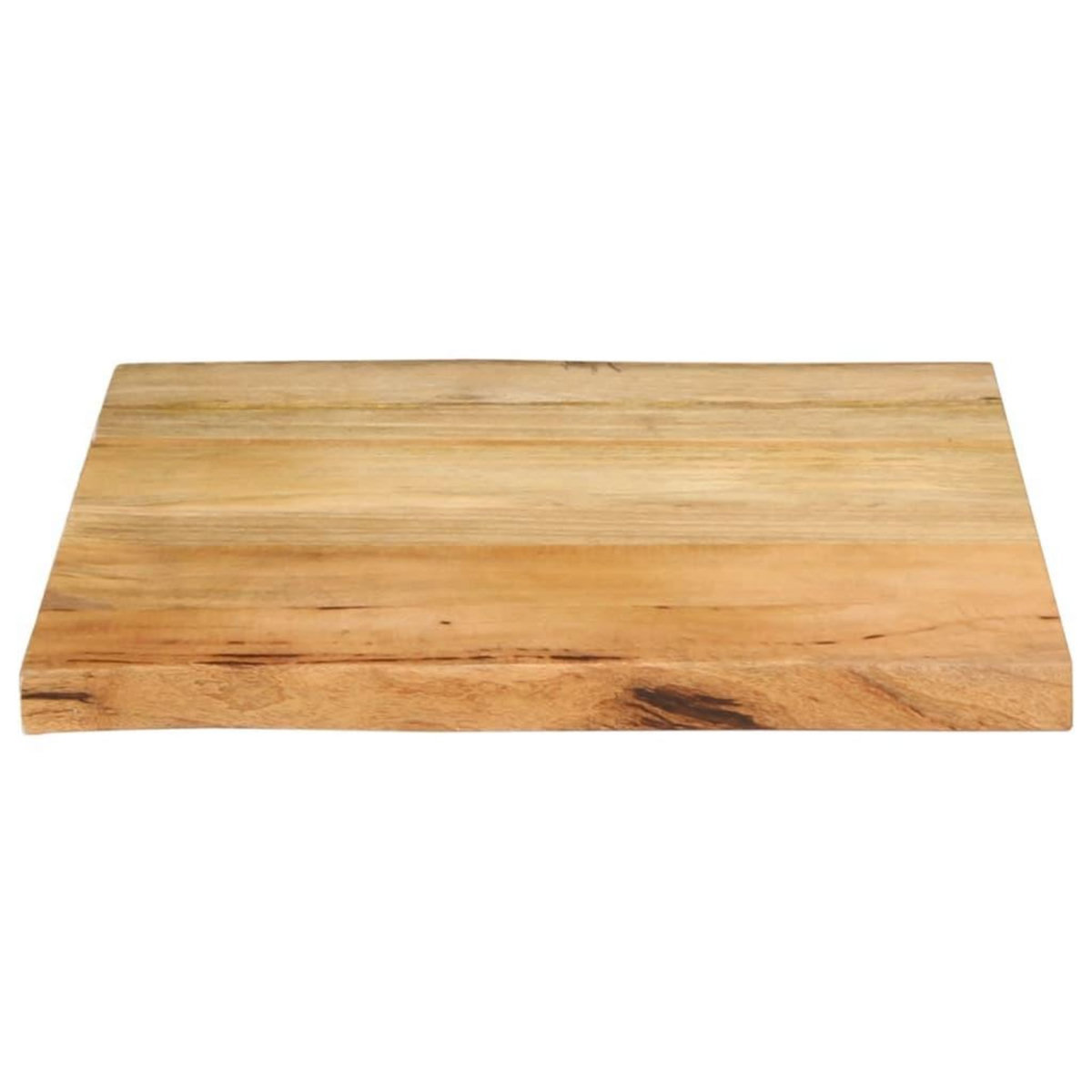 VIDAXL Dessus de table 80x80x2,5 cm bord vivant bois massif manguier
