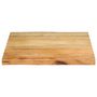 Voir la diapositive 3 : VIDAXL Dessus de table 80x80x2,5 cm bord vivant bois massif manguier