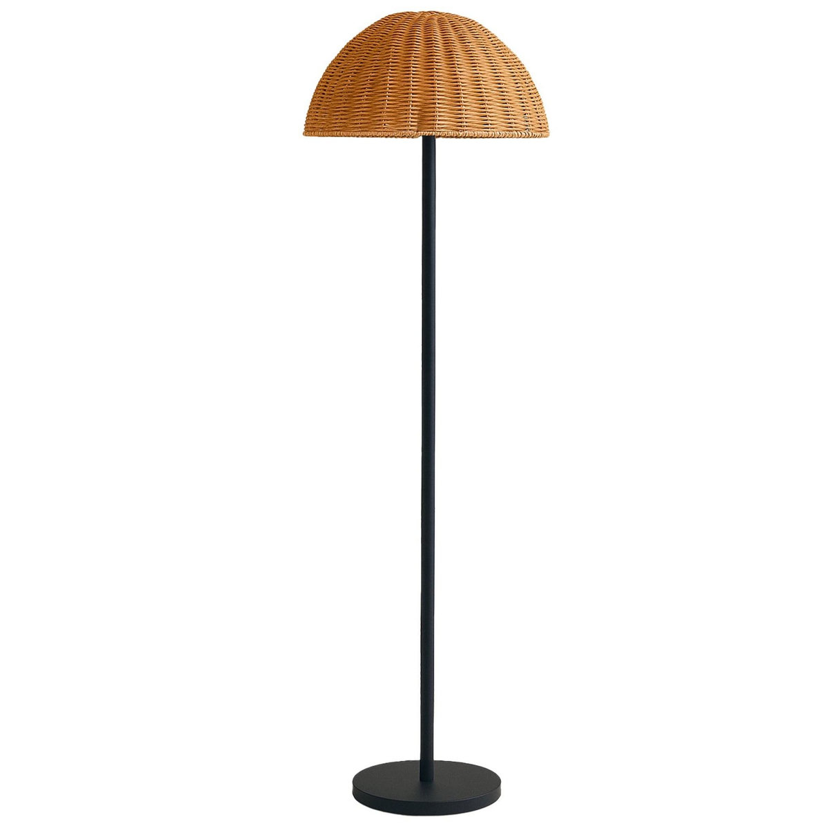 Lumisky Lampadaire sans fil FAROE Beige Poly rotin H160cm