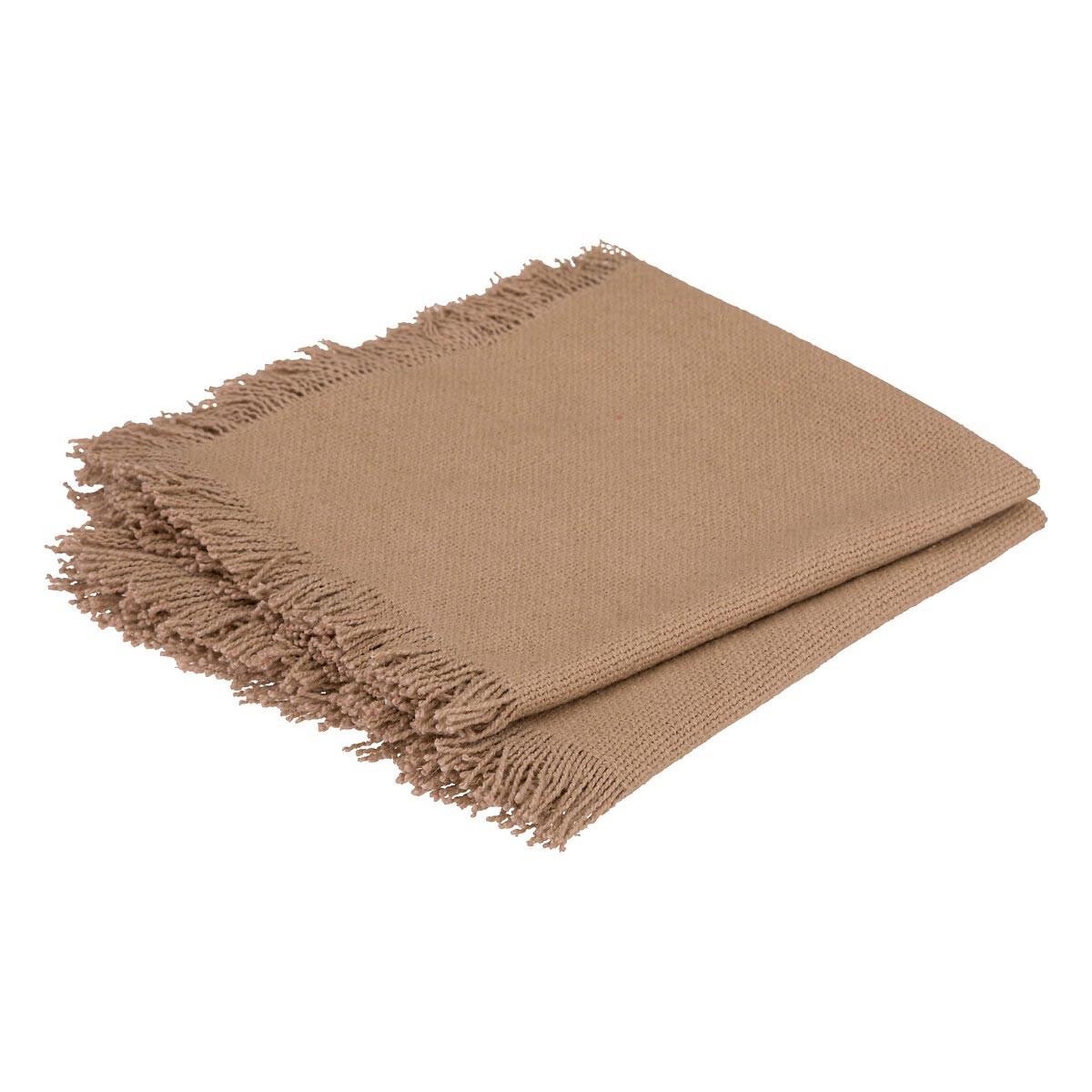 ATMOSPHERA Lot de 2 serviettes de table  maha  40x40cm beige