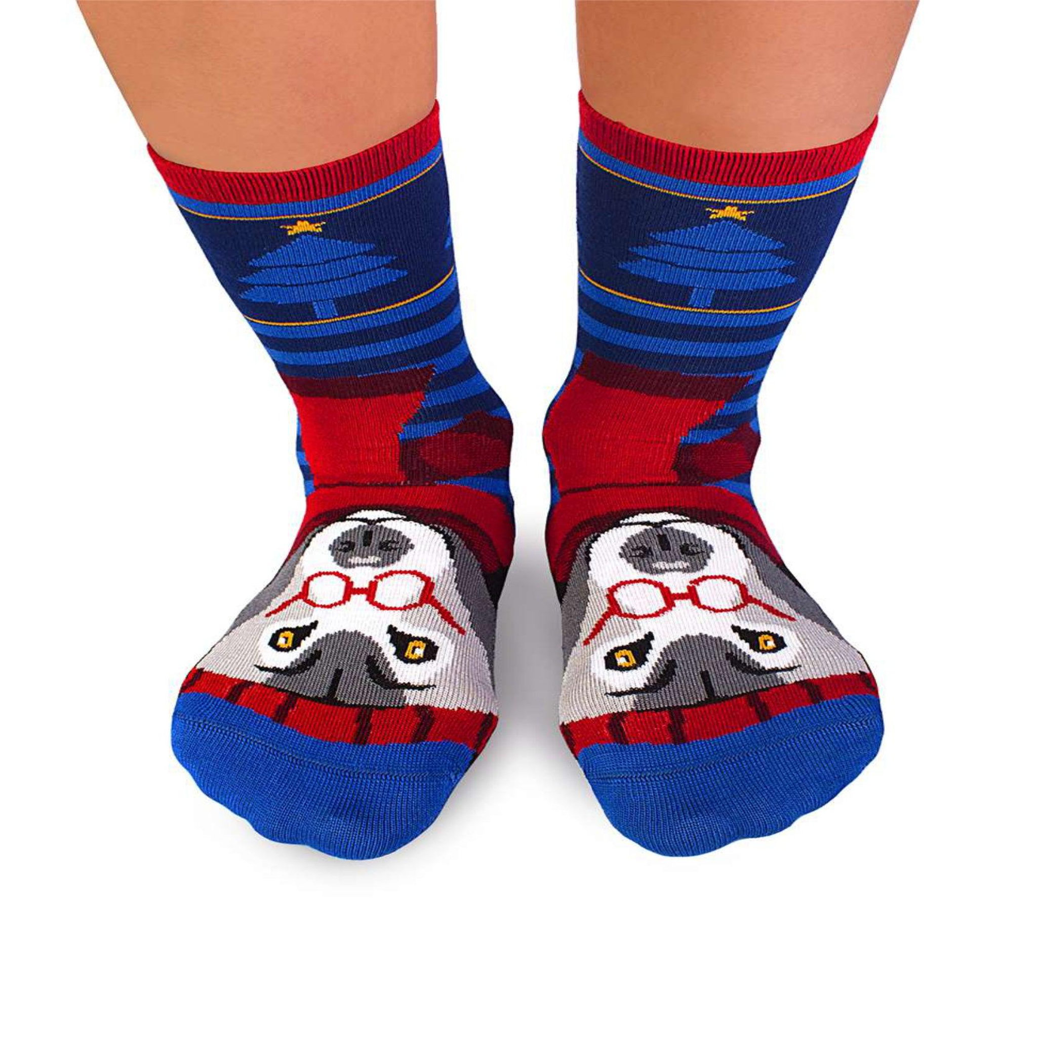 PIRIN HILL Chaussettes en bambou loup. Coloris disponibles : Multicolore