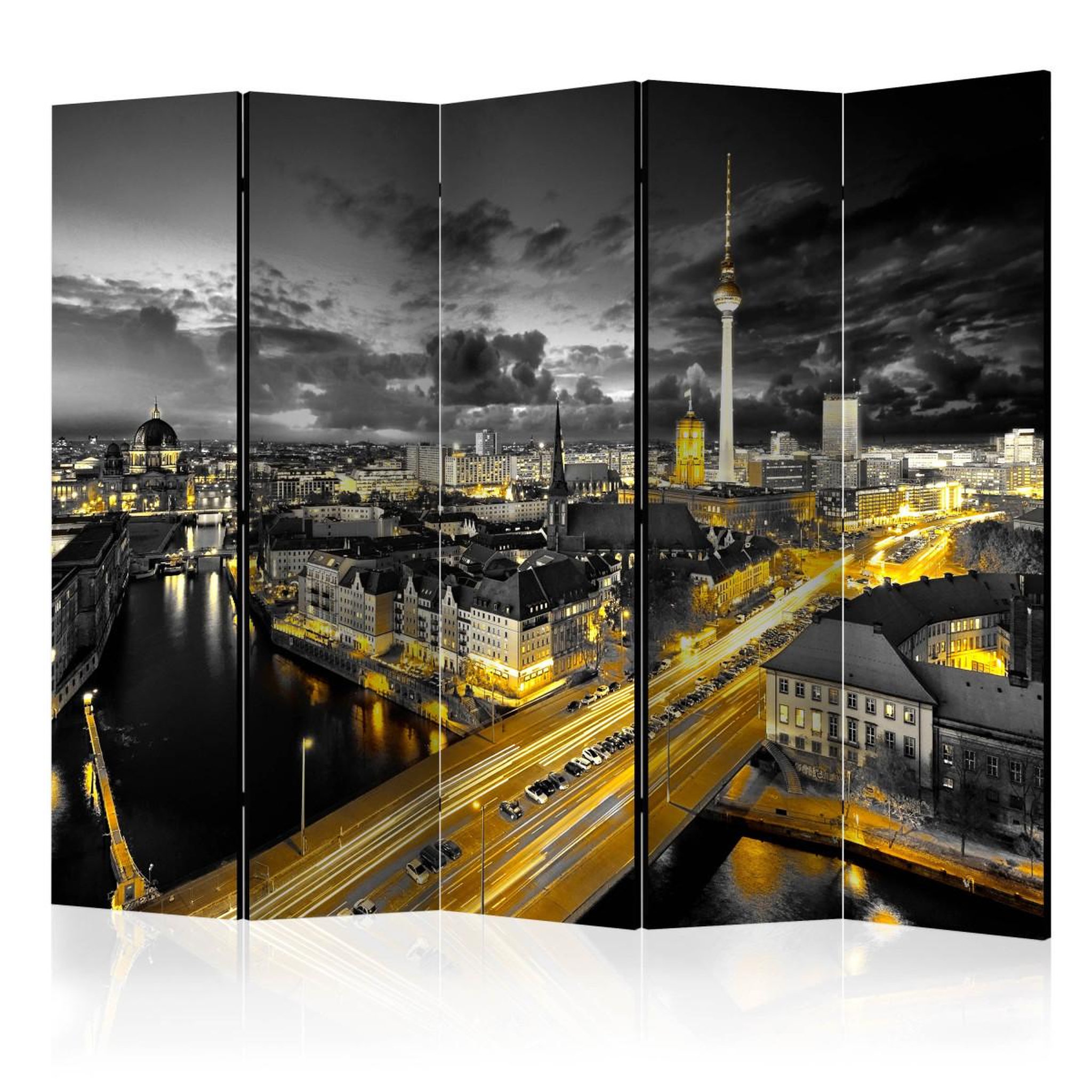 Paris Prix Paravent 5 volets  berlin at night ii  172x225cm
