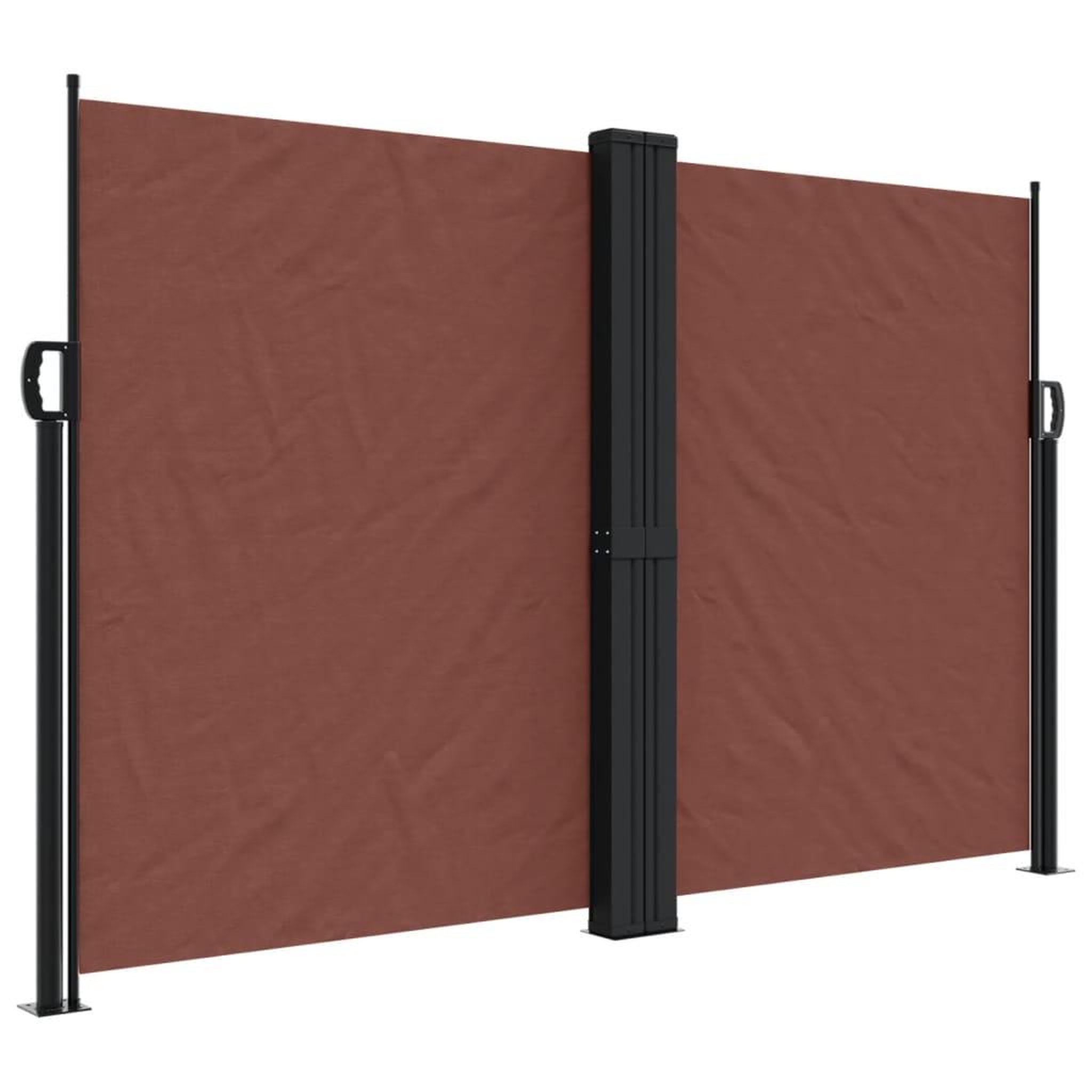 Voir la diapositive 2 : VIDAXL Auvent lateral retractable marron 160x1000 cm