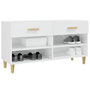 Voir la diapositive 4 : VIDAXL Armoire a chaussure Blanc brillant 102x35x55 cm Bois ingenierie