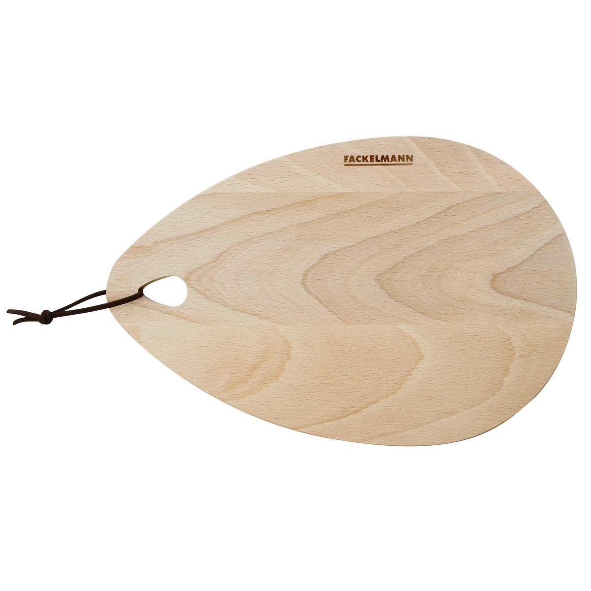 Fackelmann Planche à découper ovale en bois FSC 19 x 28 cm Fackelmann Nature