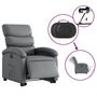 Voir la diapositive 5 : VIDAXL Fauteuil inclinable electrique gris similicuir