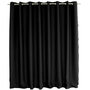 Voir la diapositive 2 : TOILINUX Lot de 2 grands Rideaux unis occultants avec œillets - 300 x 240 cm - Noir