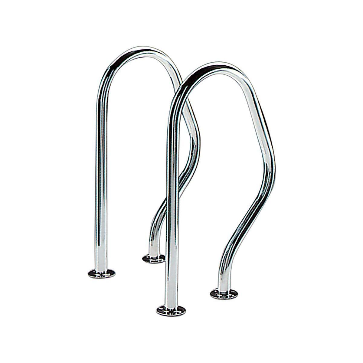 Habitat et Jardin Sorties de bain pour piscine - 47 x 80 cm - Inox - A visser
