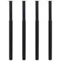 Voir la diapositive 1 : VIDAXL Pieds de table telescopiques 4 pcs Noir 710 mm - 1100 mm