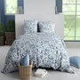 Voir la diapositive 1 : ATELIER DU COTON Parure housse de couette imprimée 100% coton 57fils BLOUVA