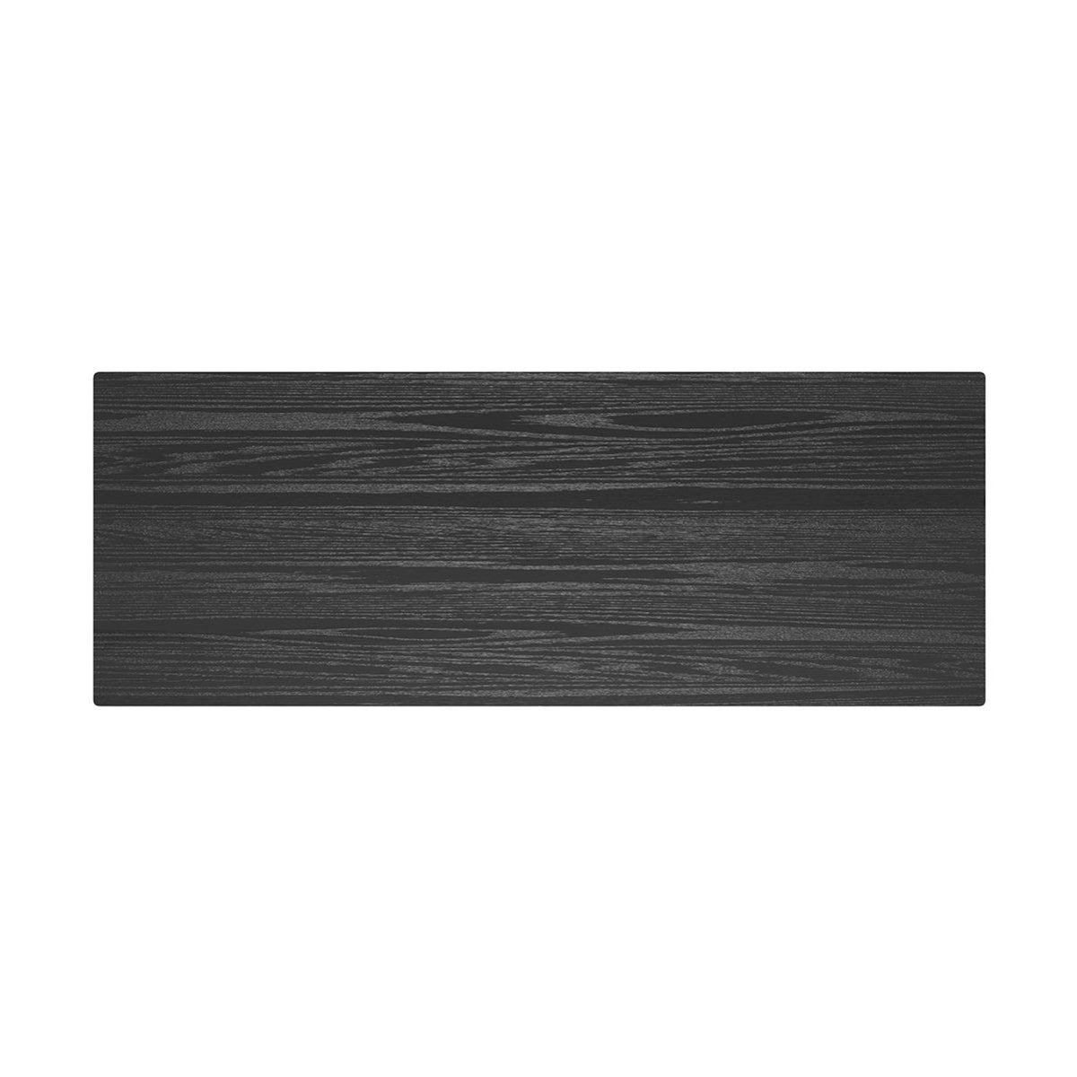 MAISON PAVANE Table de bar rectangulaire 4 personnes en bois noir 120 cm-Buvette