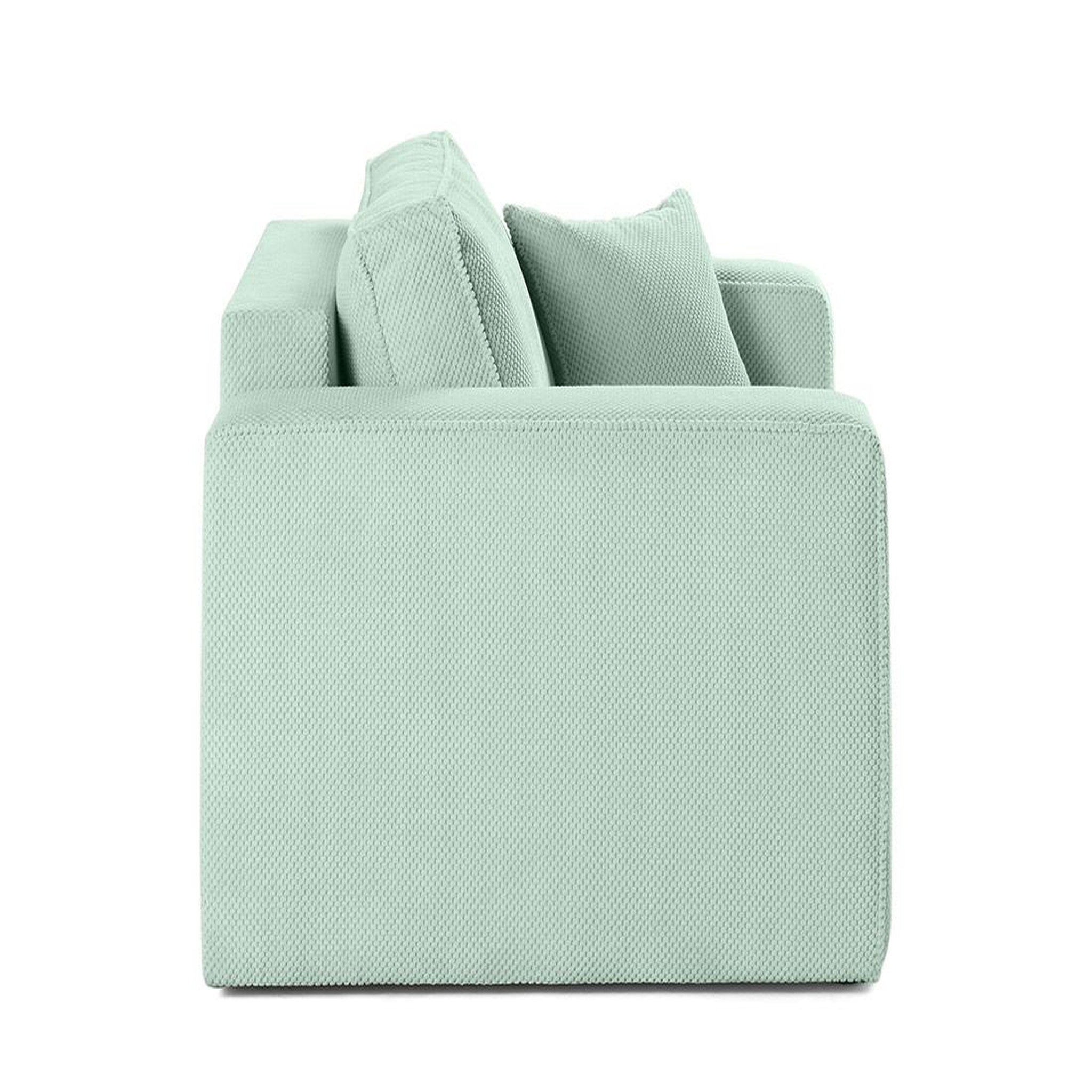 Voir la diapositive 2 : BEST MOBILIER Topaze - fauteuil - en velours texturé