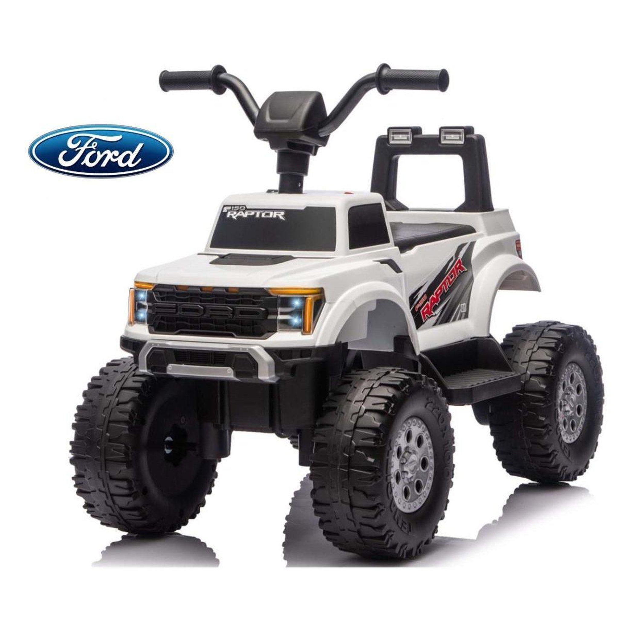 Voir la diapositive 4 : MILLY MALLY Voiture électrique  ford f-150 raptor blanche - 2 moteurs