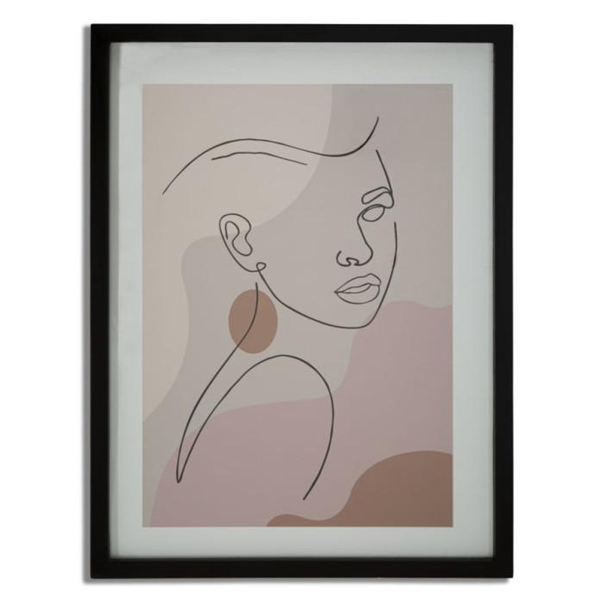 Paris Prix Cadre Déco  Visage  35x47cm Multicolore