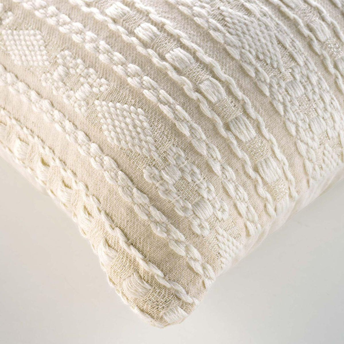 Paris Prix Housse de Coussin  Fantaisie  40x40cm Naturel