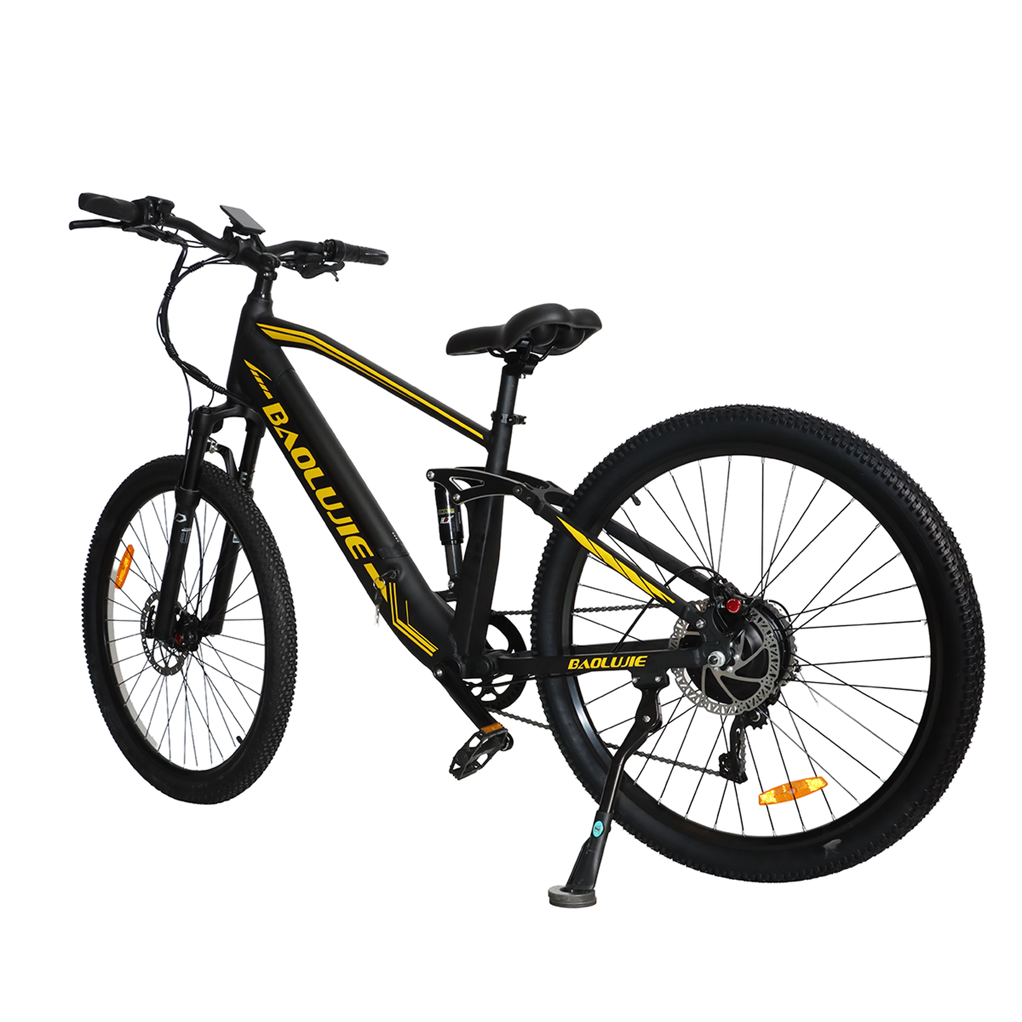 Voir la diapositive 5 : BAOLUJIE Baolujie s9 electric mountain bike 29 , full suspension, 10 speeds, black