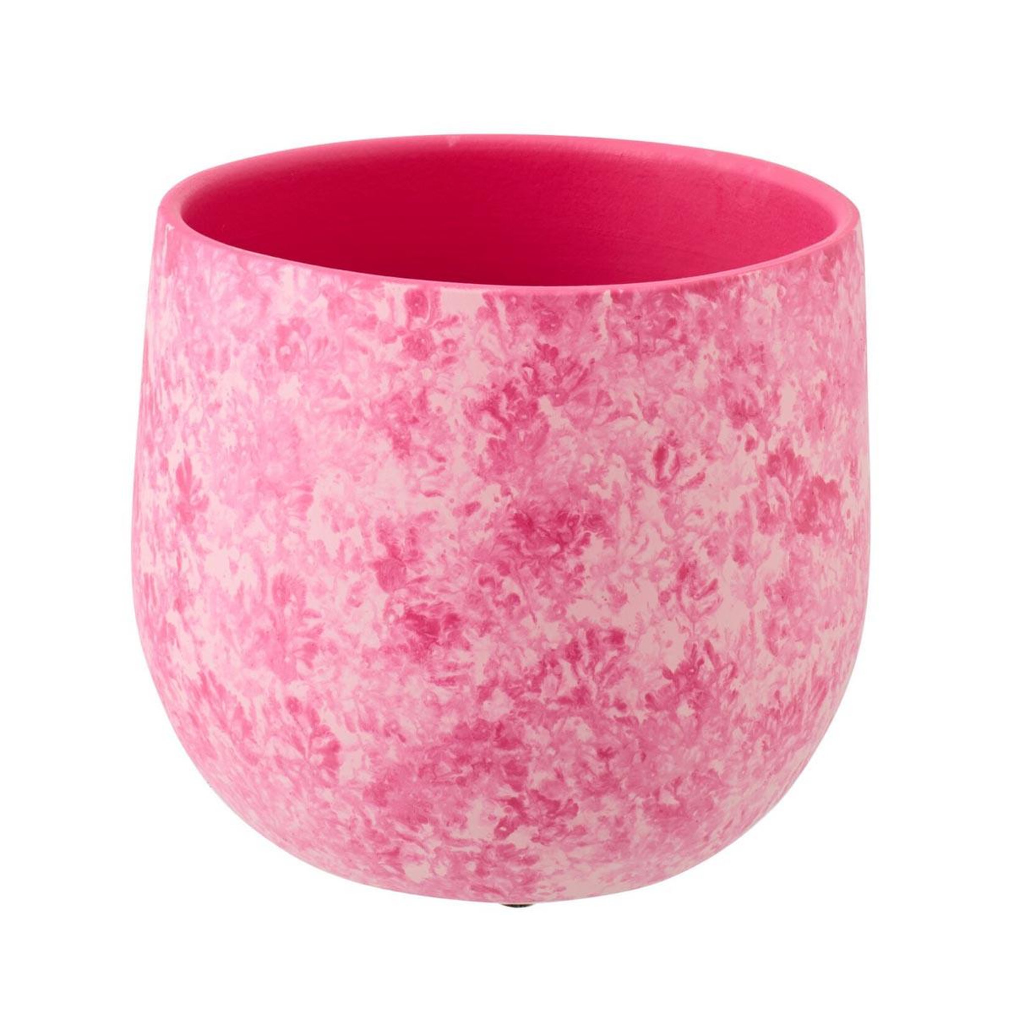 J-LINE Cache-pot en céramique  sienne  23cm rose
