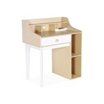 SWEEEK Bureau enfant avec tiroir et étagères