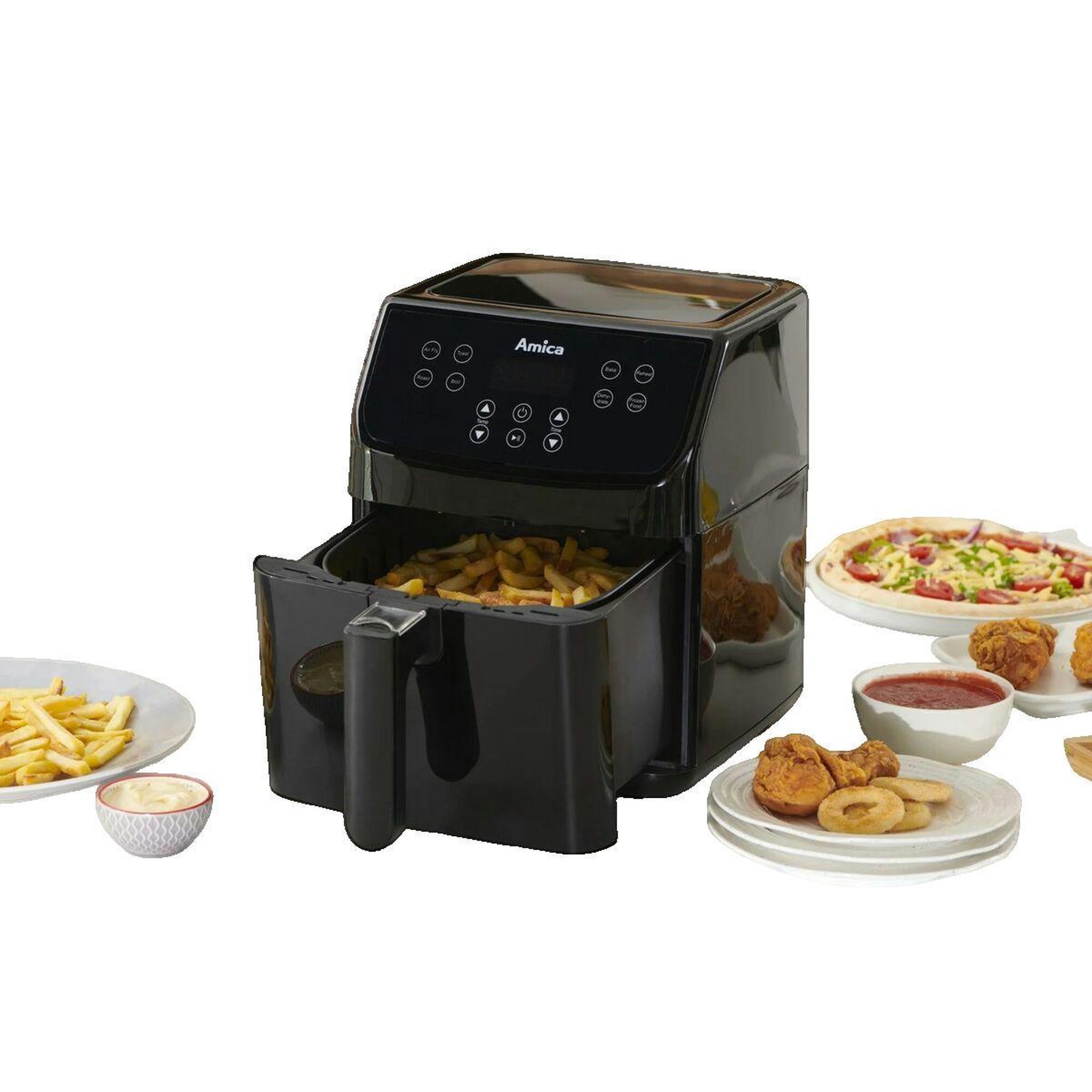 Voir la diapositive 3 : Amica Friteuse à air Amica AFM 4011 6,8 litres