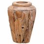 Voir la diapositive 2 : VIDAXL Vase de decoration 40 x 60 cm Bois de teck solide