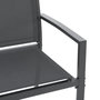 Voir la diapositive 3 : MARKET24 Salon de jardin CEBU - Structure Acier - 4 personnes - Gris