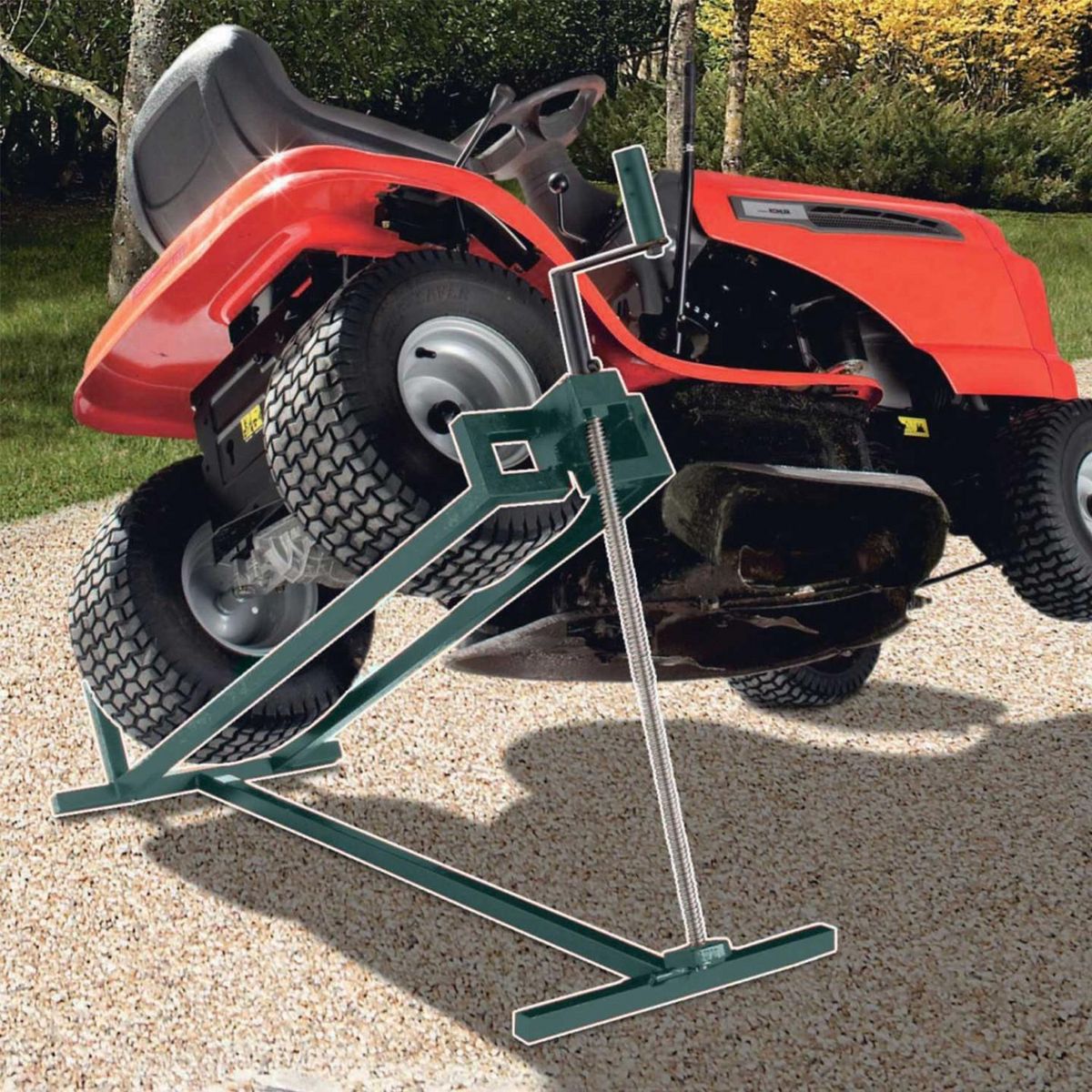 ID MARKET Cric lève tracteur tondeuse 400 KG