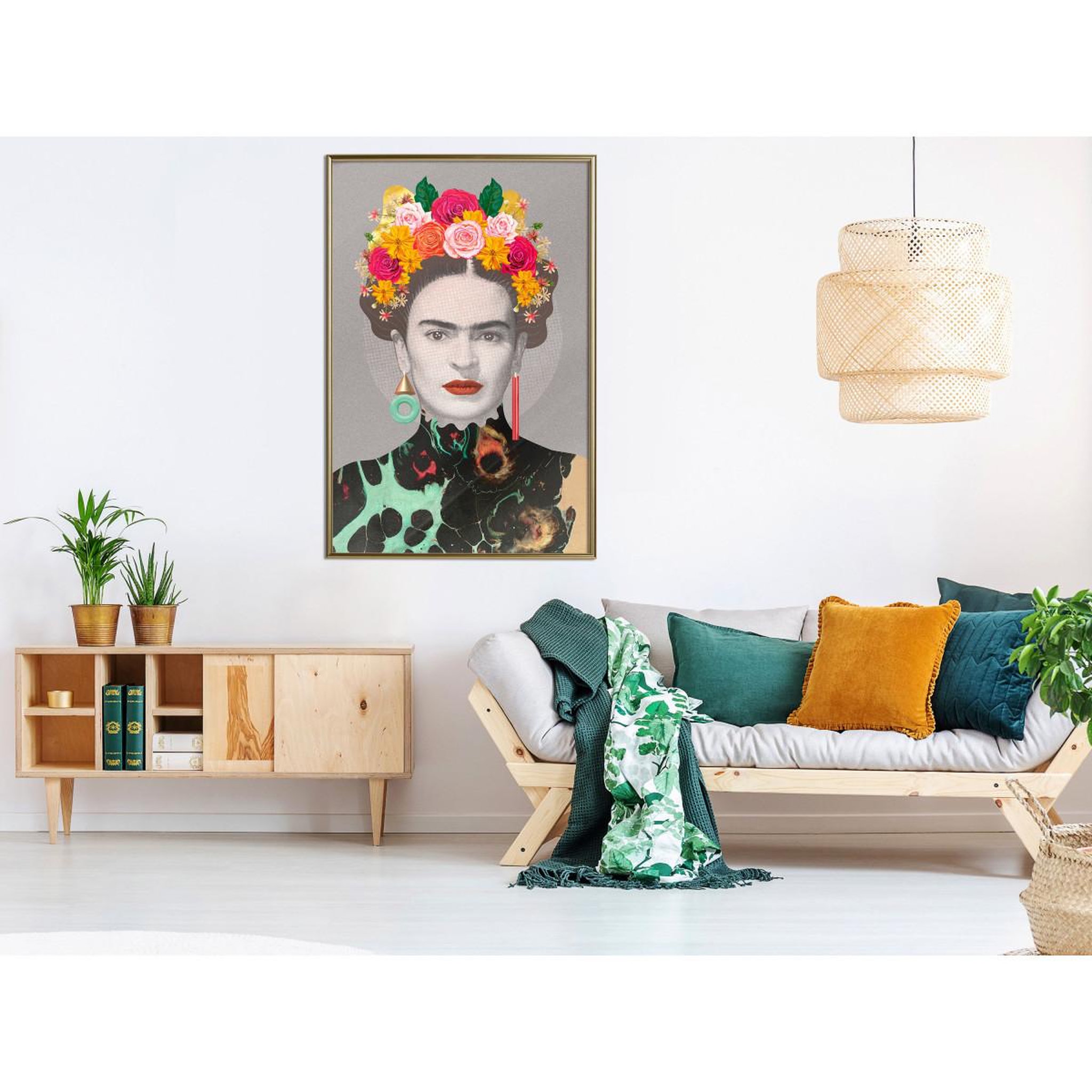 Voir la diapositive 2 : Paris Prix Affiche Murale Encadrée  Charismatic Frida
