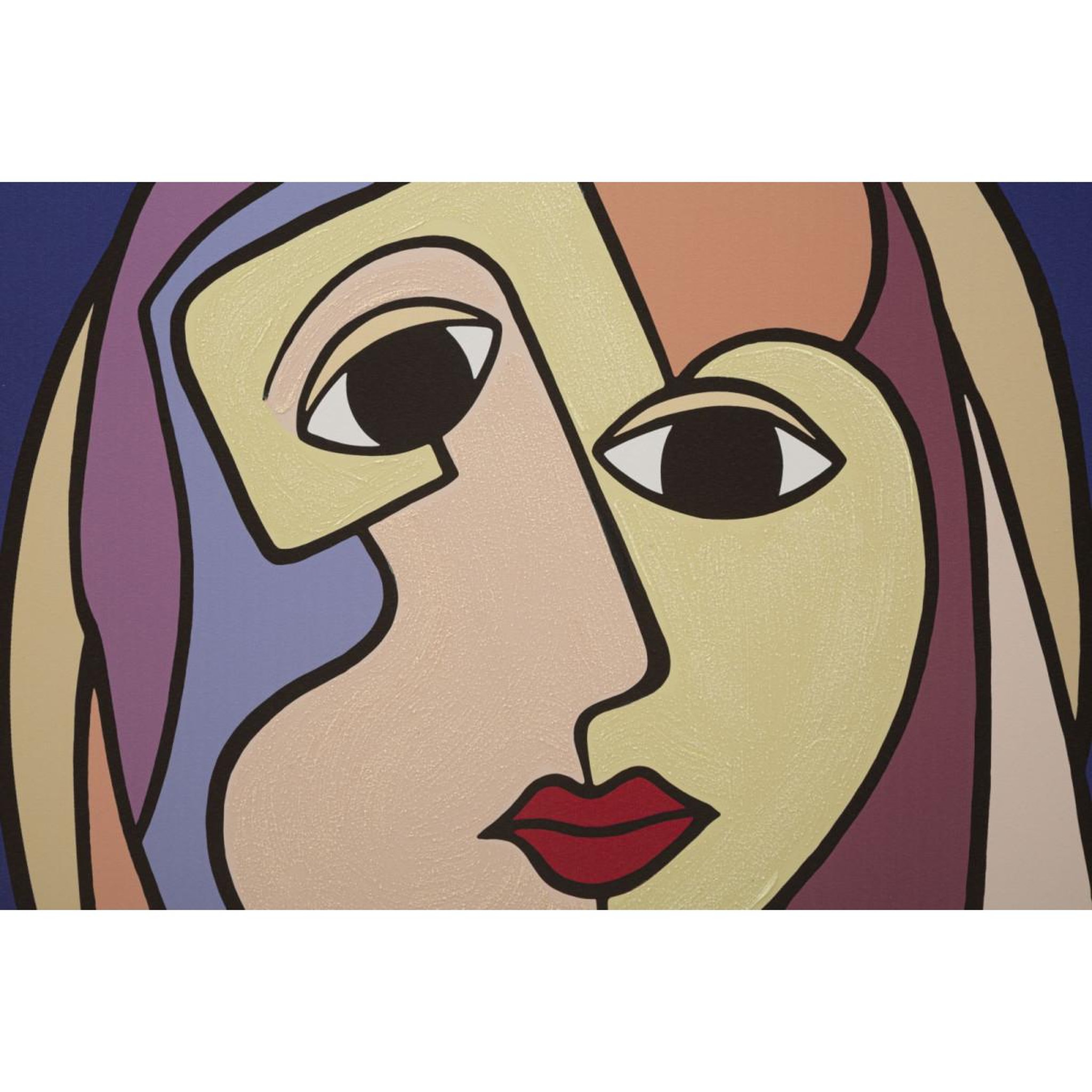 Voir la diapositive 2 : Paris Prix Toile imprimée déco  double face large  80x120cm multicolore