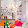 Voir la diapositive 4 : Paris Prix Lustre en Verre  Antique  57cm Blanc