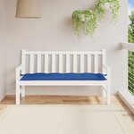 VIDAXL Coussin de banc de jardin bleu royal 150x50x7 cm tissu oxford
