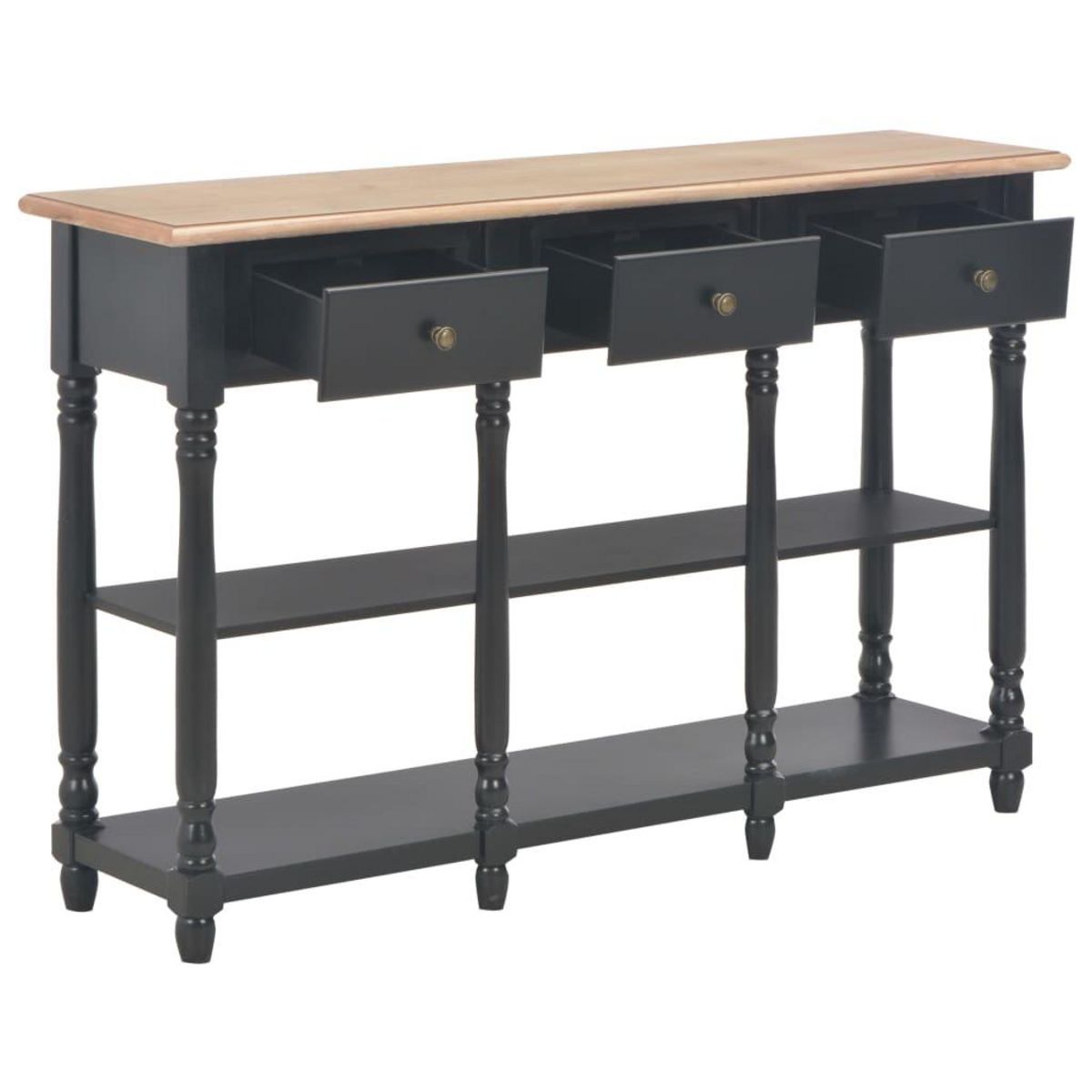 VIDAXL Table console Noir 120x30x76 cm MDF