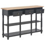 Voir la diapositive 5 : VIDAXL Table console Noir 120x30x76 cm MDF