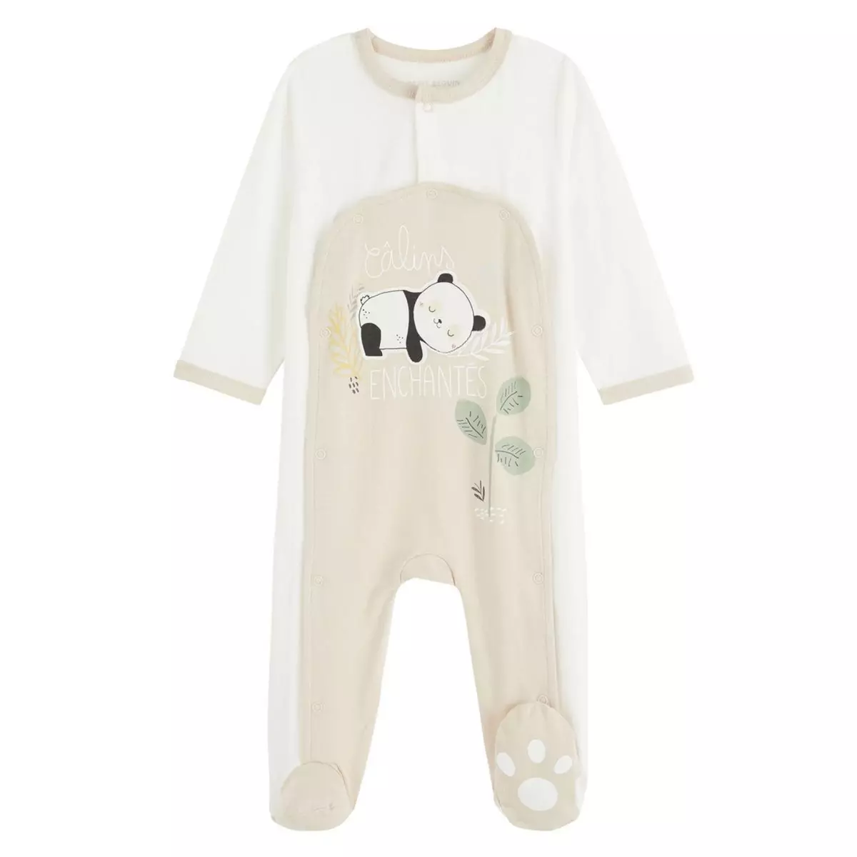 Petit Béguin Pyjama bébé ouverture pont Mini Panda