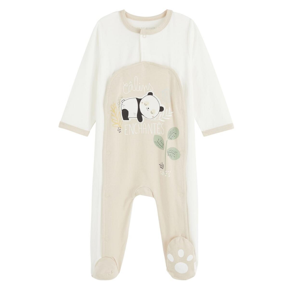 Petit Béguin Pyjama bébé ouverture pont Mini Panda