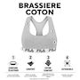 Voir la diapositive 2 : FILA Brassiere coton femme FU6042 Uni