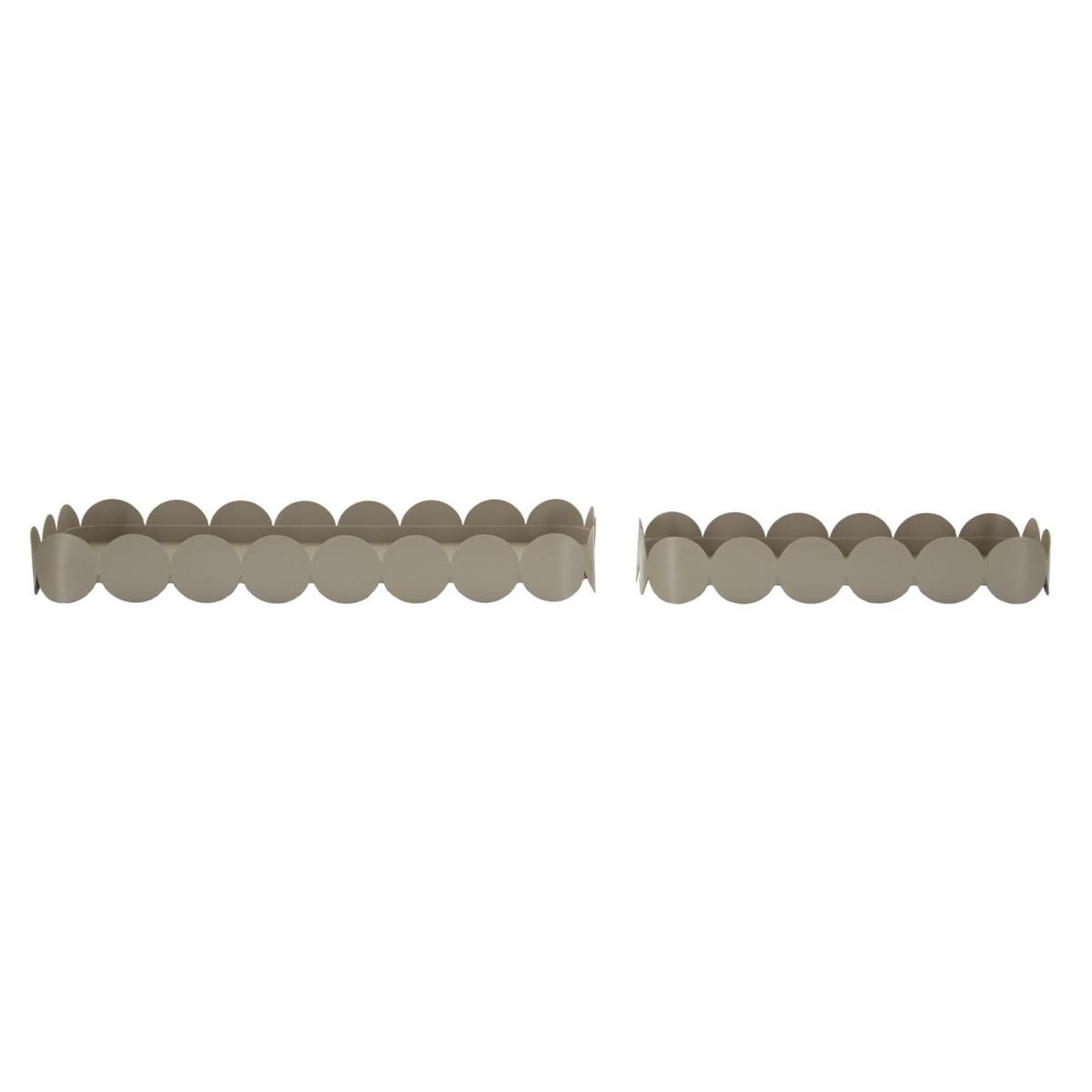 Voir la diapositive 3 : Paris Prix Lot de 2 vide-poches en métal  saturn  40cm taupe