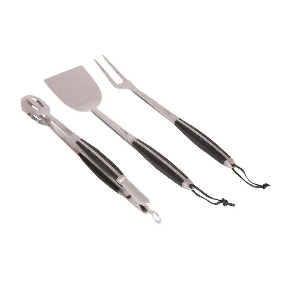 Le marquier Set de 3 ustensiles Signature en inox (pince, spatule et fourchette) - 45 cm