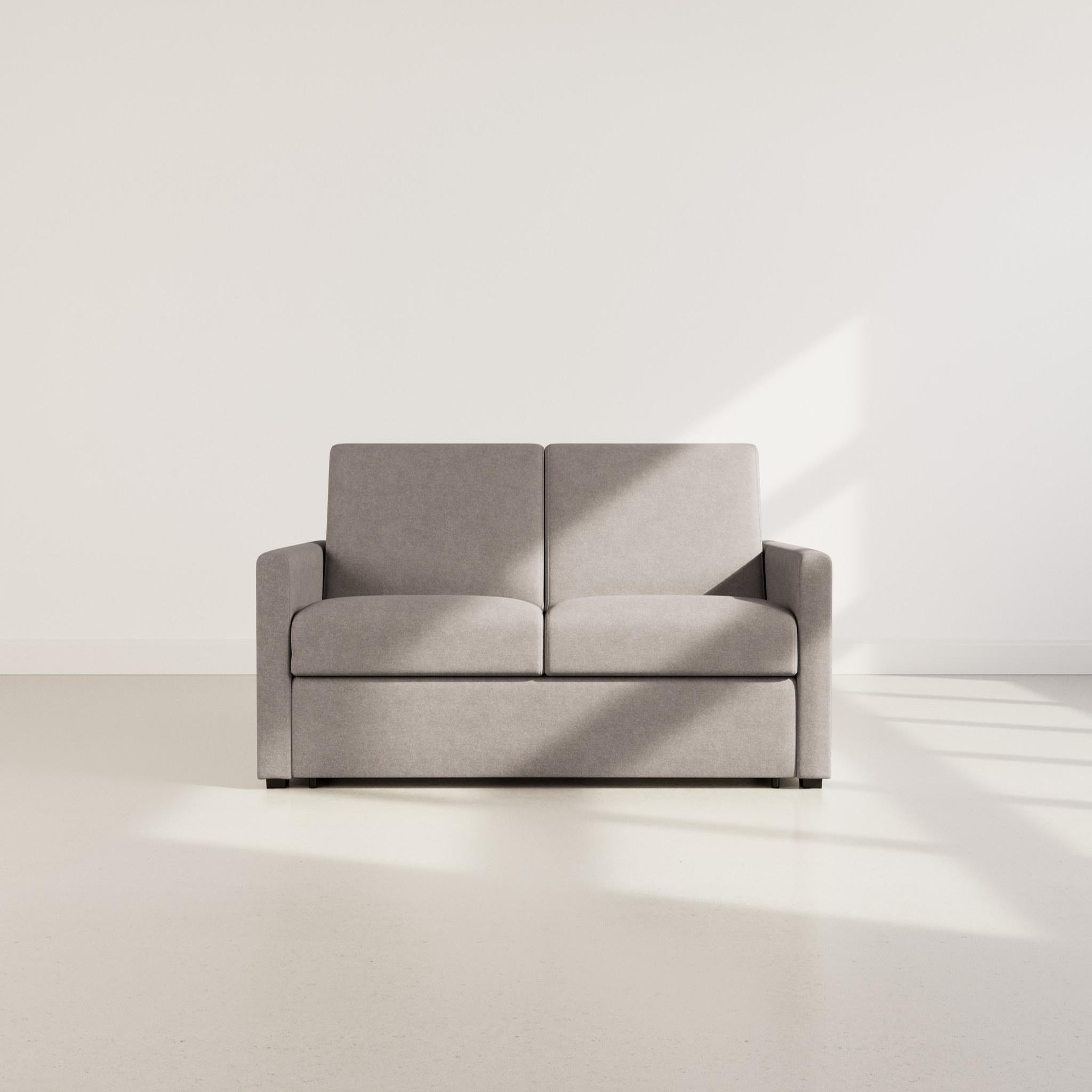Voir la diapositive 5 : BEST MOBILIER Julia - canapé 3 places convertible express couchage quotidien 140 cm matelas 18 cm en tissu