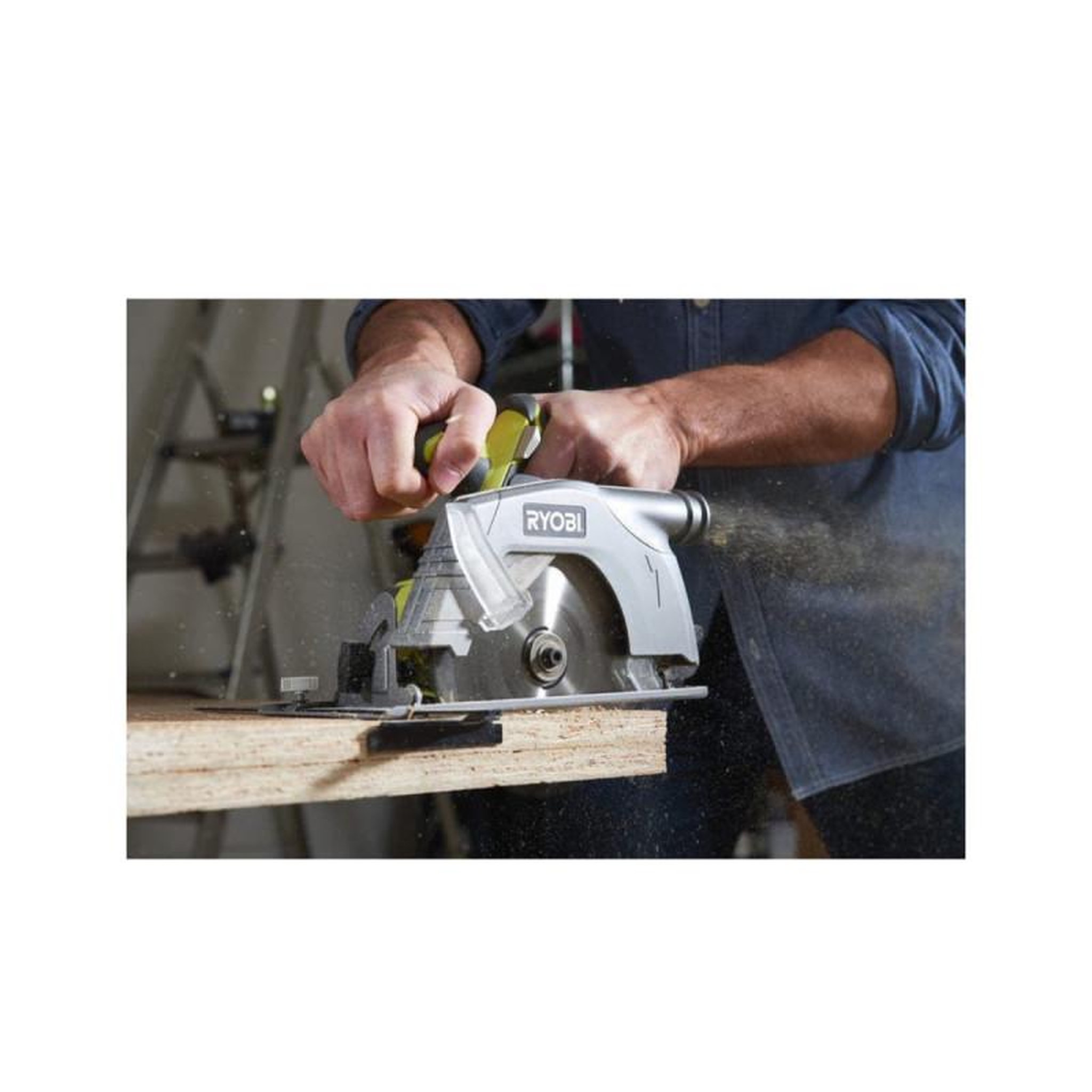 Voir la diapositive 2 : Ryobi Scie circulaire RYOBI 18V One+ - sans batterie ni chargeur R18CS-0