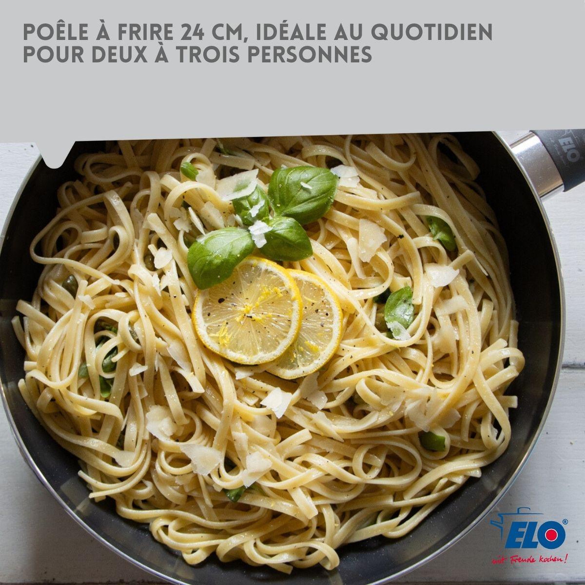 Voir la diapositive 4 : ELO Poêle tous feux 24 cm sans PFAS Elo Ducato