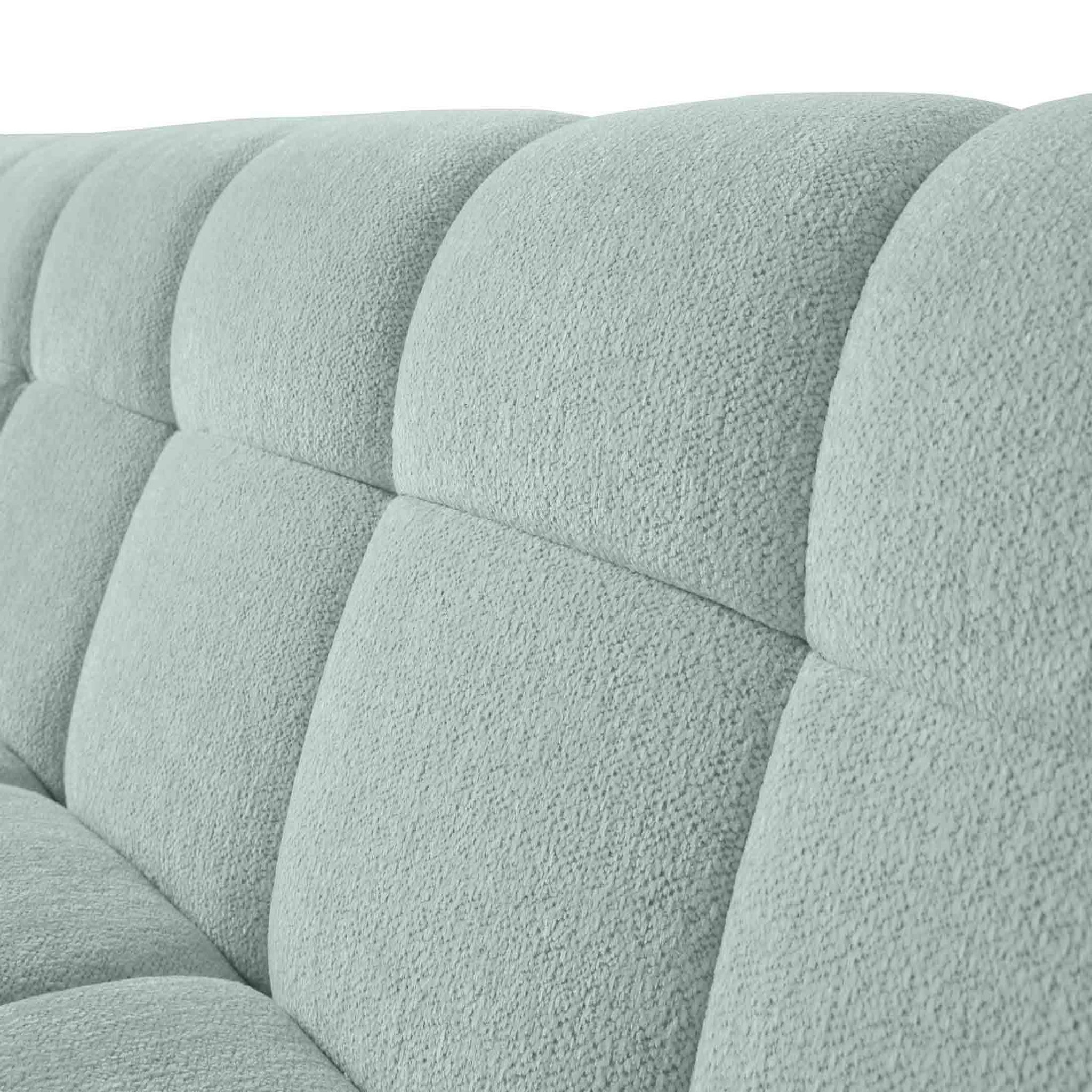 Voir la diapositive 6 : LISA DESIGN Ray - canapé d'angle gauche - 4 places - en tissu texturé