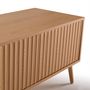 Voir la diapositive 4 : VS VENTA-STOCK Meuble TV Lluvia 3 portes chêne, longueur 130 cm