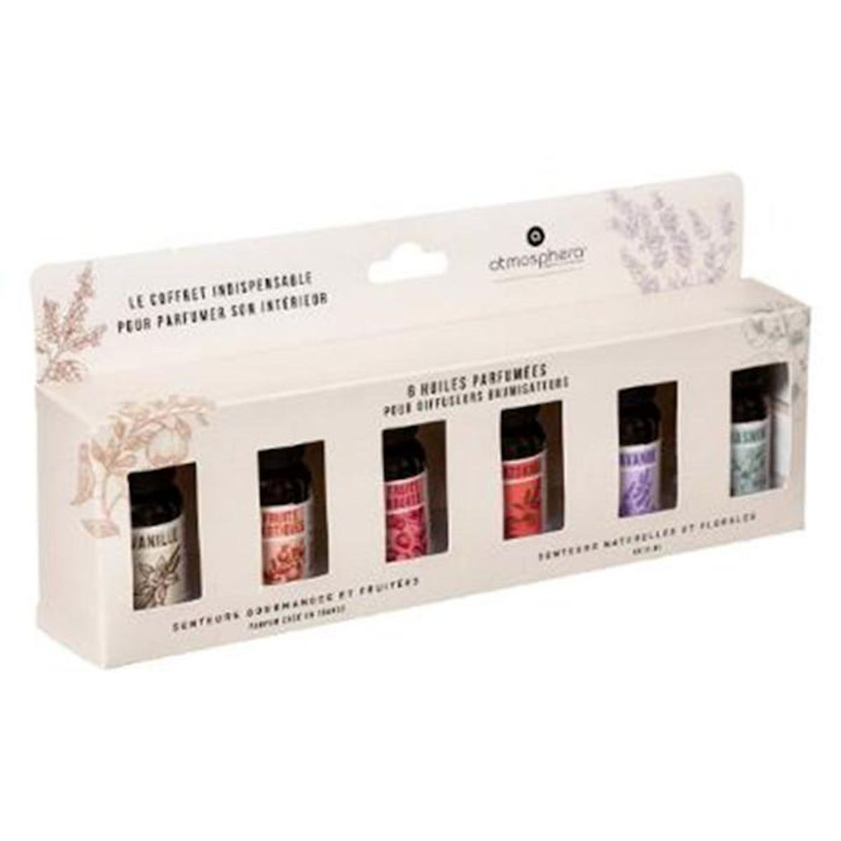 COMPTOIR DE LA BOUGIE Lot de 6 Huiles Parfumées  Diffuse  15ml Multicolore