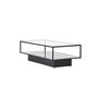Voir la diapositive 3 : Paris Prix Table Basse Design en Verre  Maglehem  130cm Noir